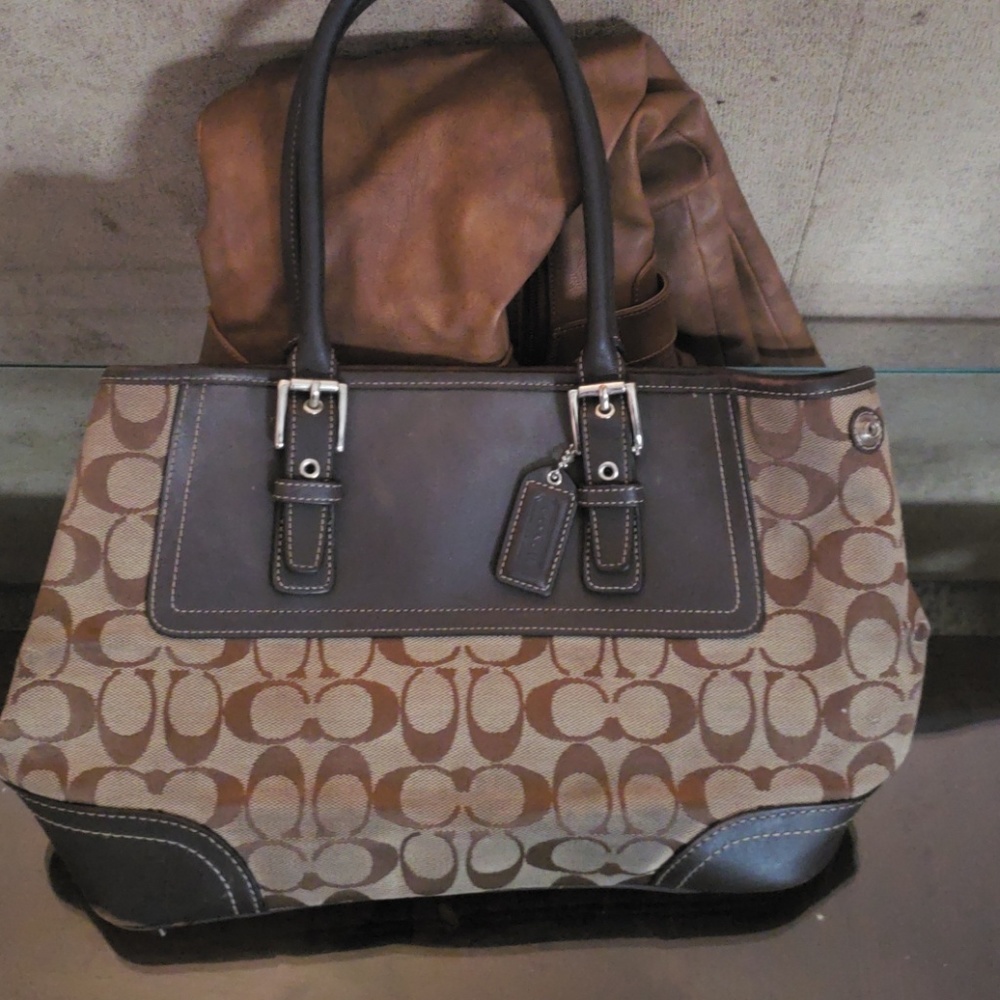 Vintage Authentic Monogram Coach Handbag